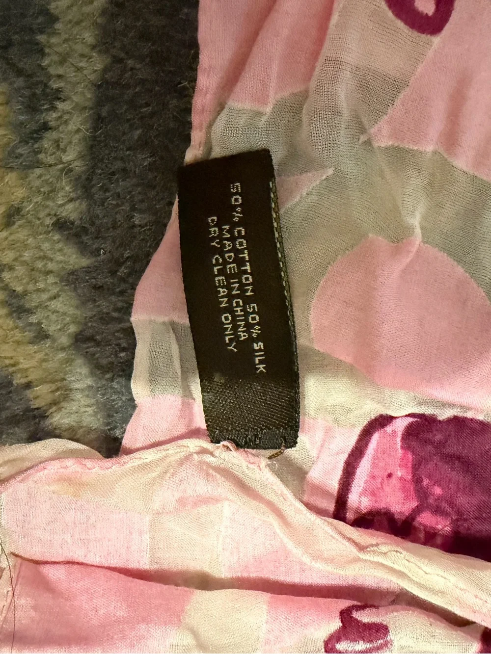 Coach Vintage Oblong Madison Rose Scarf